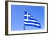 Flag Of Greece-eans-Framed Art Print