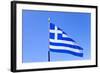 Flag Of Greece-eans-Framed Art Print