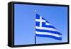 Flag Of Greece-eans-Framed Stretched Canvas