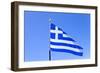 Flag Of Greece-eans-Framed Art Print