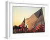 Flag of Honor and American Flags in Honor of the Ten Year Anniversary of 9/11, Salem, Oregon, Usa-Rick A. Brown-Framed Photographic Print