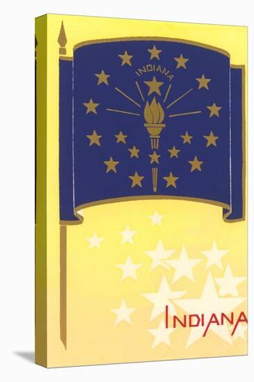 Flag of Indiana-null-Stretched Canvas