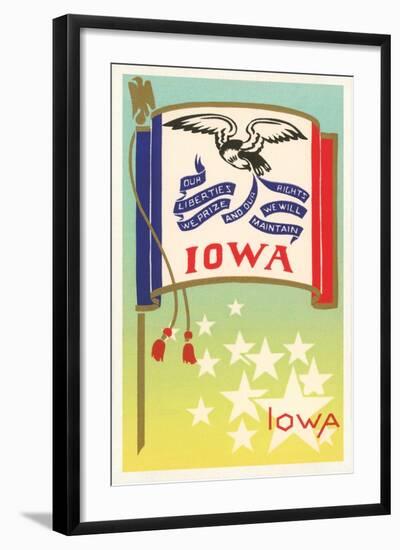 Flag of Iowa-null-Framed Art Print