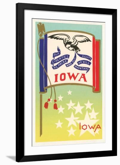 Flag of Iowa-null-Framed Art Print