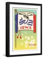 Flag of Iowa-null-Framed Art Print
