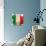 Flag Of Italy-ilolab-Art Print displayed on a wall