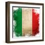 Flag Of Italy-ilolab-Framed Art Print