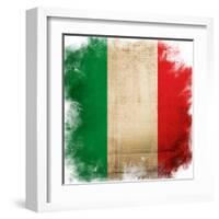 Flag Of Italy-ilolab-Framed Art Print