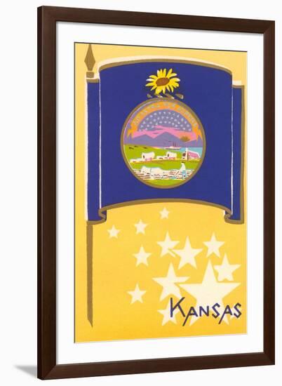 Flag of Kansas-null-Framed Art Print