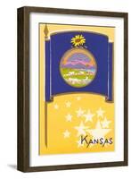 Flag of Kansas-null-Framed Art Print