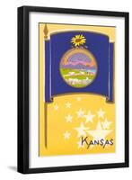 Flag of Kansas-null-Framed Art Print