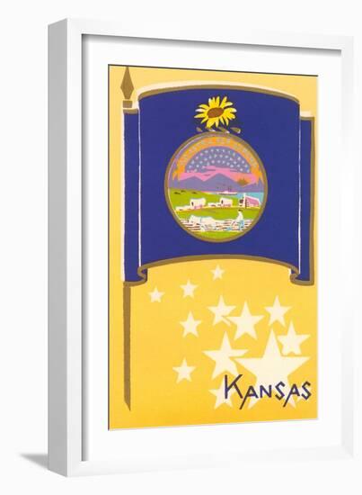 Flag of Kansas-null-Framed Art Print