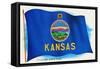 Flag of Kansas-null-Framed Stretched Canvas