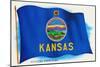 Flag of Kansas-null-Mounted Art Print