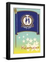 Flag of Kentucky-null-Framed Art Print