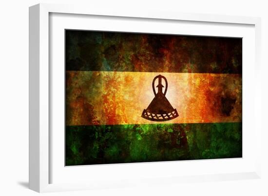 Flag Of Lesotoho-michal812-Framed Art Print