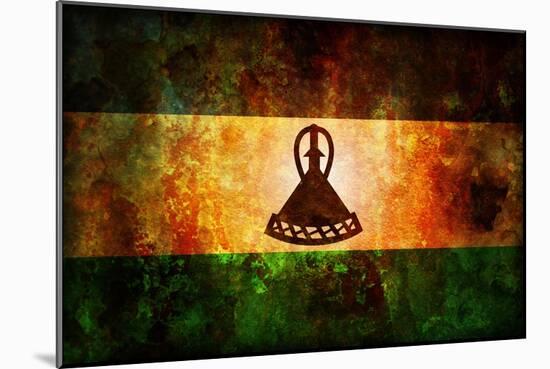 Flag Of Lesotoho-michal812-Mounted Art Print