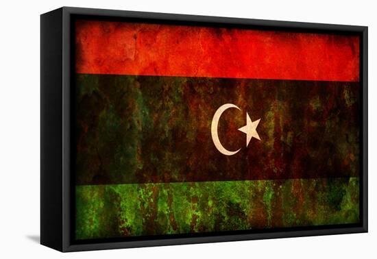 Flag Of Libya-michal812-Framed Stretched Canvas