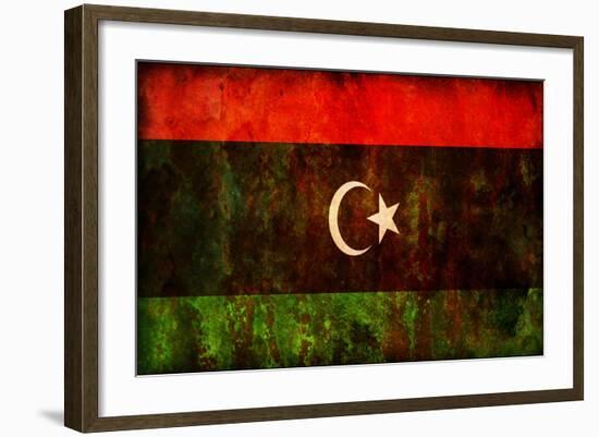 Flag Of Libya-michal812-Framed Art Print