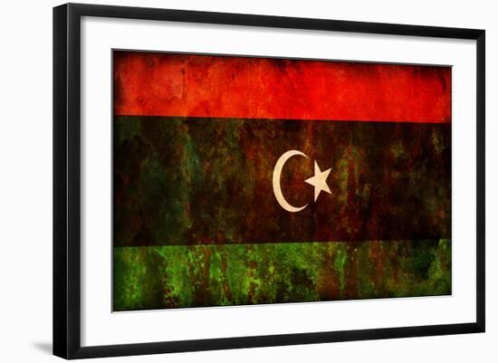 Flag Of Libya-michal812-Framed Art Print