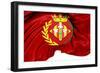 Flag of Lleida City, Spain.-Yuinai-Framed Art Print