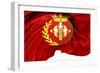 Flag of Lleida City, Spain.-Yuinai-Framed Art Print