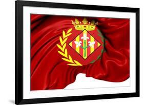 Flag of Lleida City, Spain.-Yuinai-Framed Premium Giclee Print