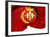 Flag of Lleida City, Spain.-Yuinai-Framed Art Print