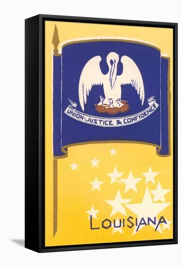 Flag of Louisiana-null-Framed Stretched Canvas