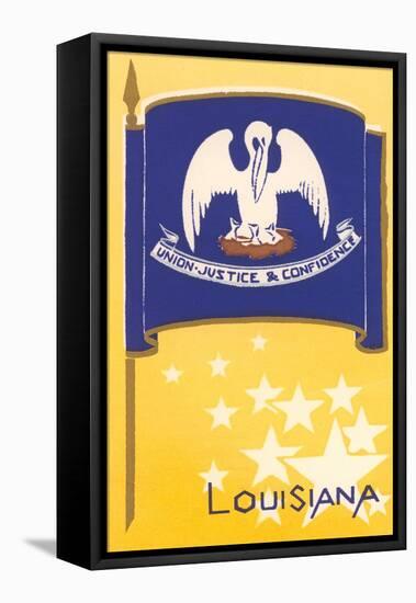 Flag of Louisiana-null-Framed Stretched Canvas