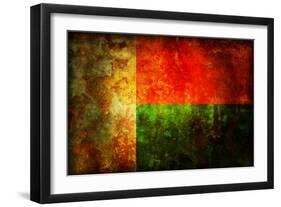 Flag Of Madagascar-michal812-Framed Art Print