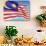 Flag Of Malaysia-bioraven-Art Print displayed on a wall