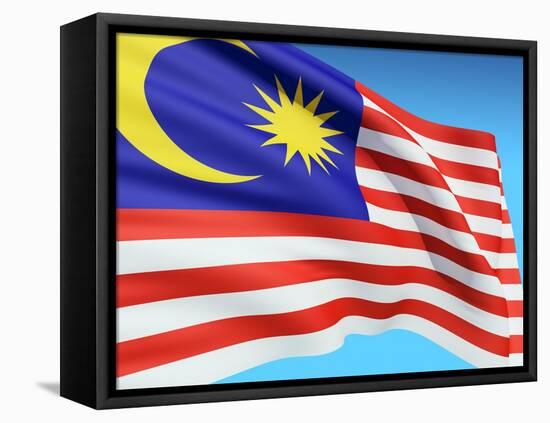 Flag Of Malaysia-bioraven-Framed Stretched Canvas