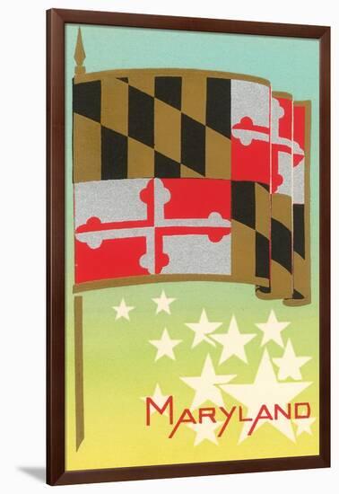 Flag of Maryland-null-Framed Art Print