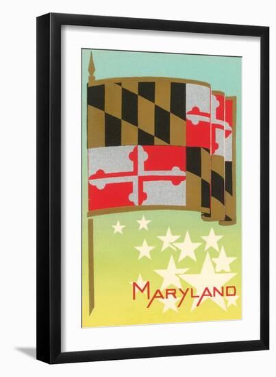 Flag of Maryland-null-Framed Art Print