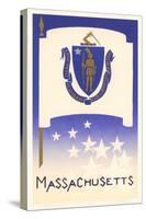 Flag of Massachusetts-null-Stretched Canvas