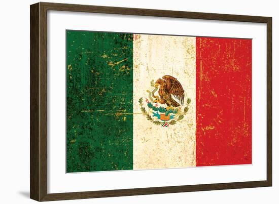 Flag of Mexico-null-Framed Art Print