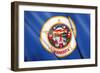 Flag of Minnesota (Usa)-Flogel-Framed Art Print