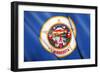 Flag of Minnesota (Usa)-Flogel-Framed Art Print