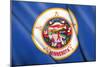 Flag of Minnesota (Usa)-Flogel-Mounted Art Print