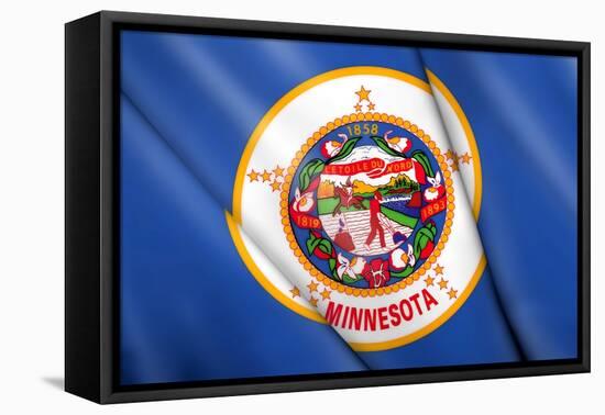 Flag of Minnesota (Usa)-Flogel-Framed Stretched Canvas