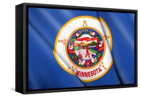 Flag of Minnesota (Usa)-Flogel-Framed Stretched Canvas