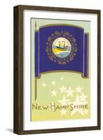 Flag of New Hampshire-null-Framed Art Print