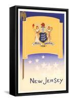 Flag of New Jersey-null-Framed Stretched Canvas