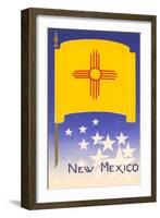 Flag of New Mexico-null-Framed Art Print