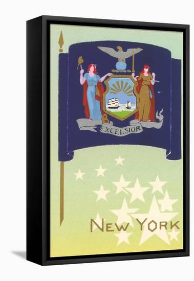Flag of New York-null-Framed Stretched Canvas