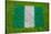 Flag of Nigeria on Grass-raphtong-Stretched Canvas