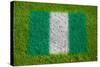 Flag of Nigeria on Grass-raphtong-Stretched Canvas