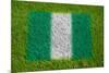 Flag of Nigeria on Grass-raphtong-Mounted Art Print