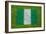 Flag of Nigeria on Grass-raphtong-Framed Art Print